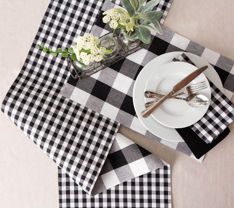 Design Imports Reversible Gingham Runner 14" x108" — View 15