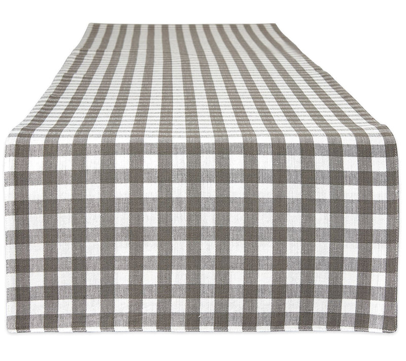 Design Imports Reversible Gingham Runner 14" x108" — View 5