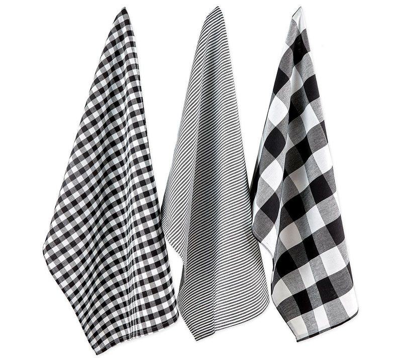 Design Imports Mixed Check Kitchen Towel Set of3 — View 14
