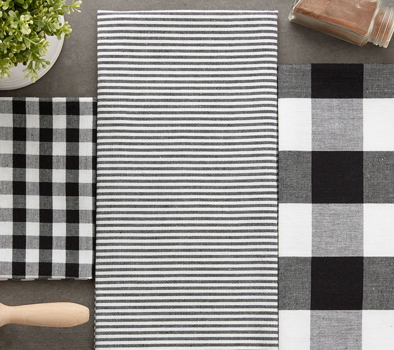 Design Imports Mixed Check Kitchen Towel Set of3 — View 18