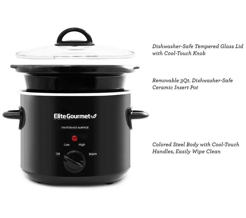 Elite Gourmet 3-qt Slow Cooker — View 2