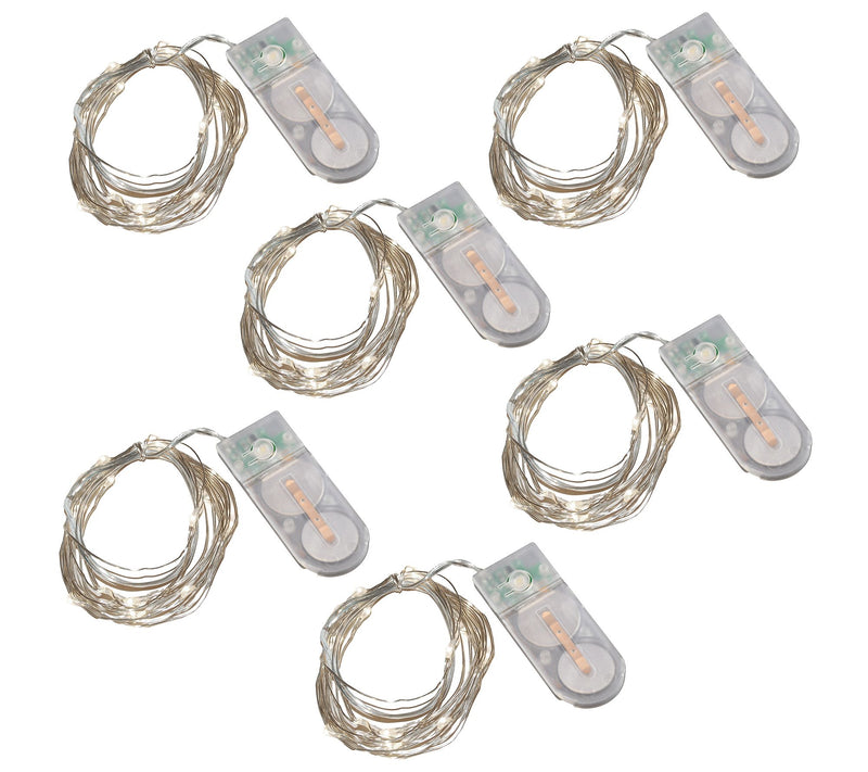 LumaBase Battery Operated LED Fairy String Lights - Set of 6 — Main view
