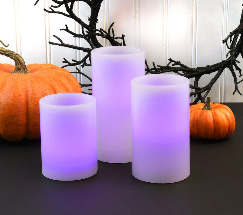 Battery Operated Wax LED Candles with Remote -et of 3 — View 3