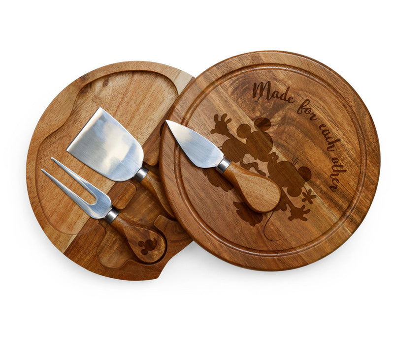 Picnic Time Disney Mickey & Minnie - Acacia Brie Cheese Board — View 2