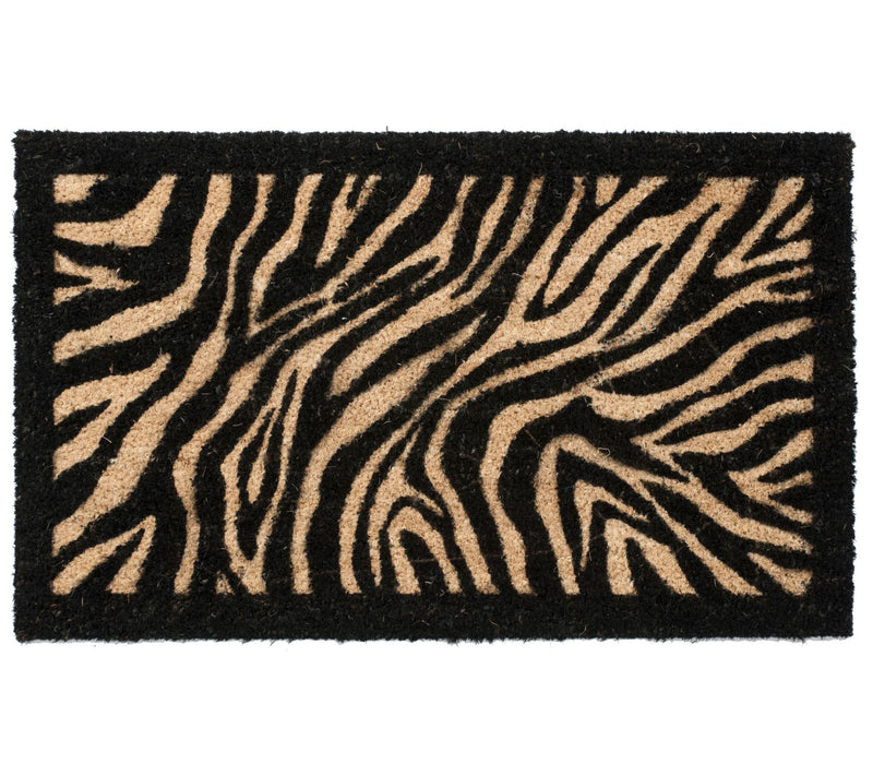Zebra Coir Doormat with PVC Backing - Small — Main view
