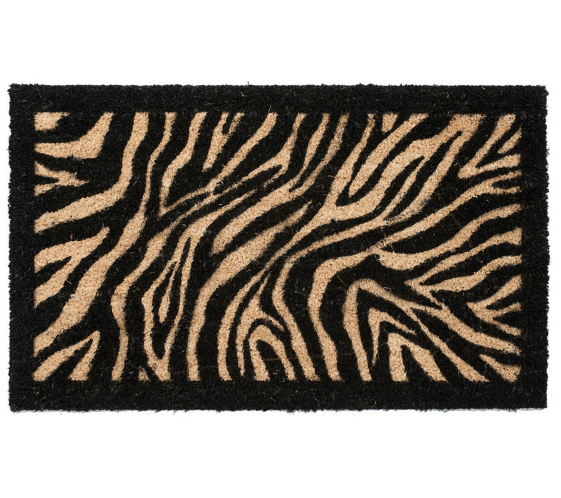 Zebra Coir Doormat with PVC Backing - Large — Main view