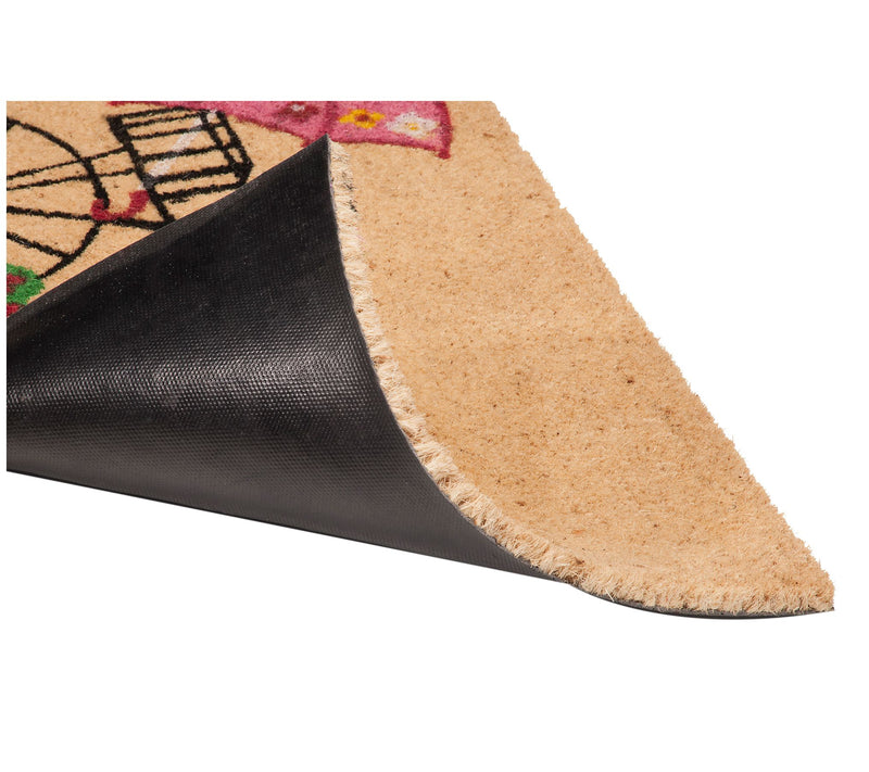 Bicycle Welcome - Coir Doormat with PVC Backing — View 3