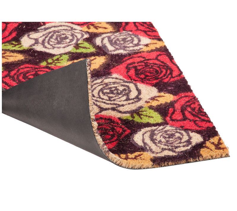 Garden Roses - Coir Doormat with PVC Backing — View 3