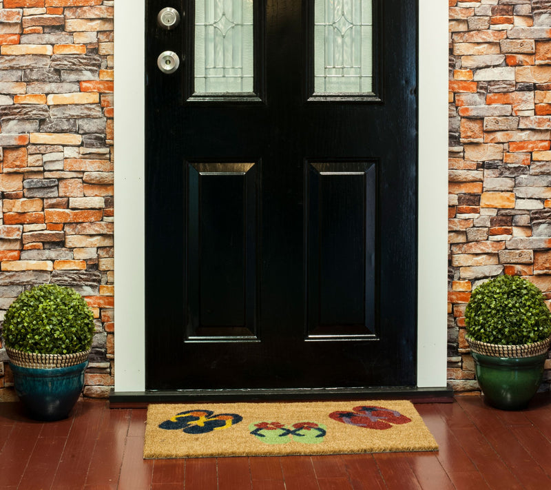Flip Flops Coir Doormat with PVC Backing — View 2