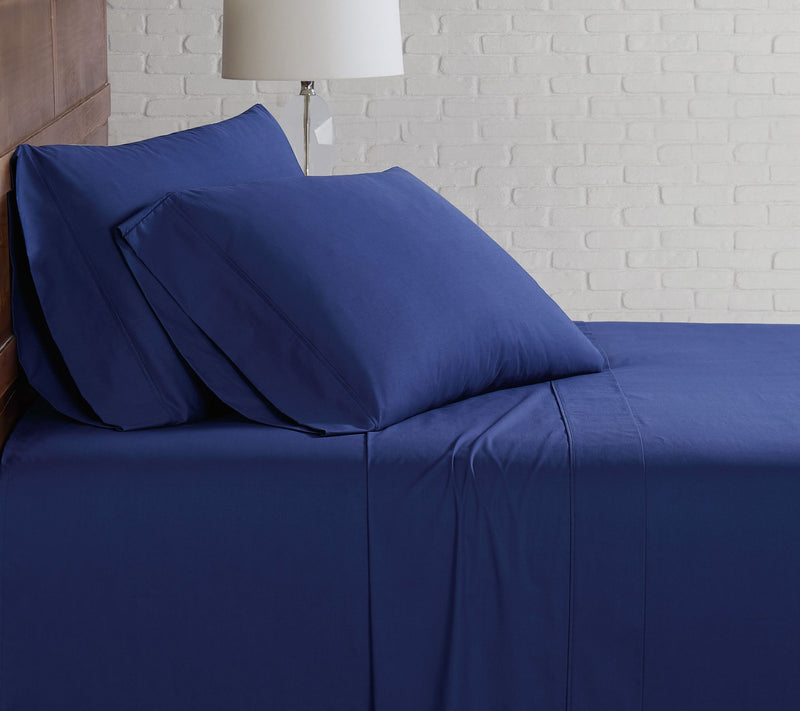 Brooklyn Loom Solid Cotton Percale Queen SheetSet — View 17