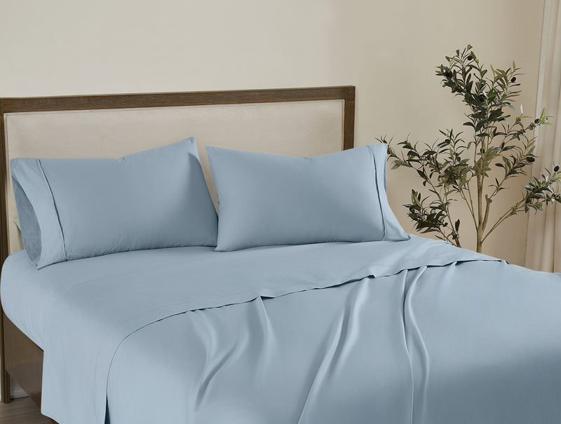 Brooklyn Loom Solid Cotton Percale Queen SheetSet — View 31