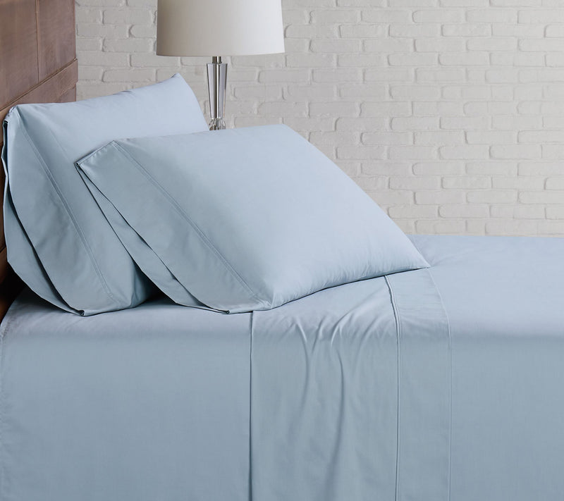 Brooklyn Loom Solid Cotton Percale Twin XL Sheet Set — View 13