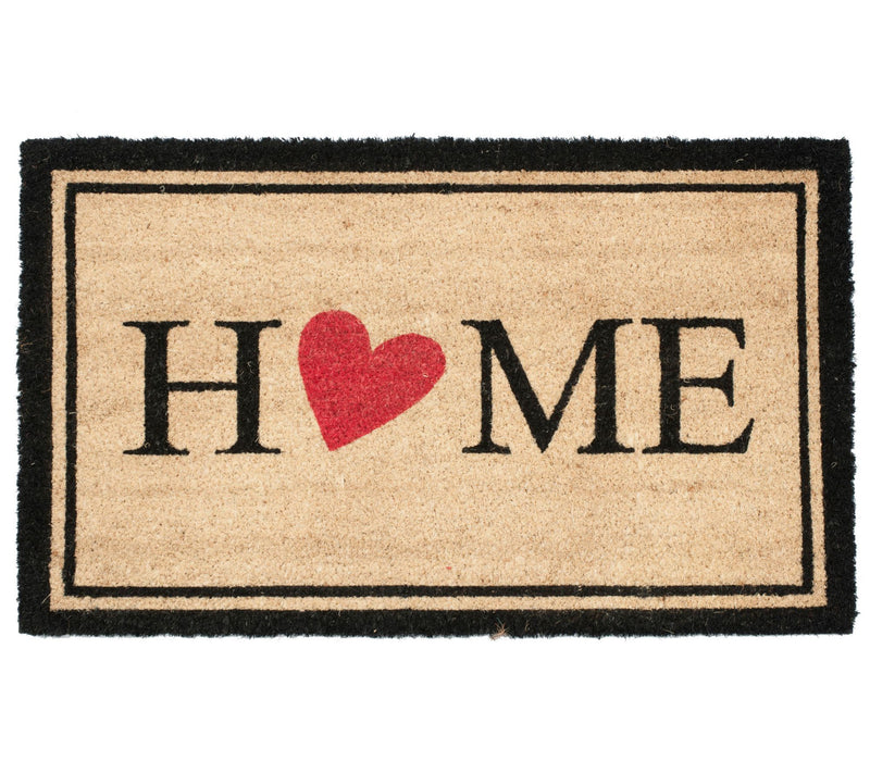 Home Heart Doormat with PVC Backing — Main view