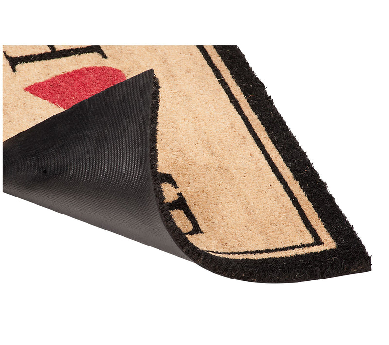 Home Heart Doormat with PVC Backing — View 3