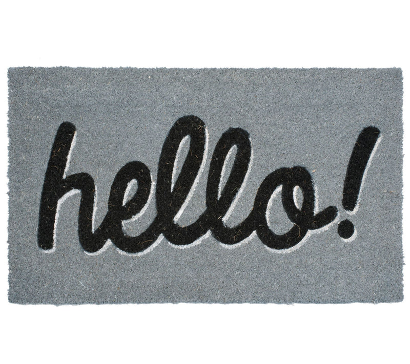 Hello! Doormat with PVC Backing — Main view