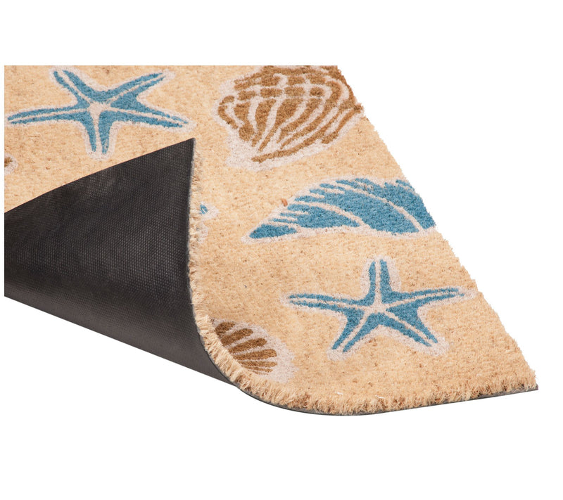 Seashells Doormat with PVC Backing — View 3