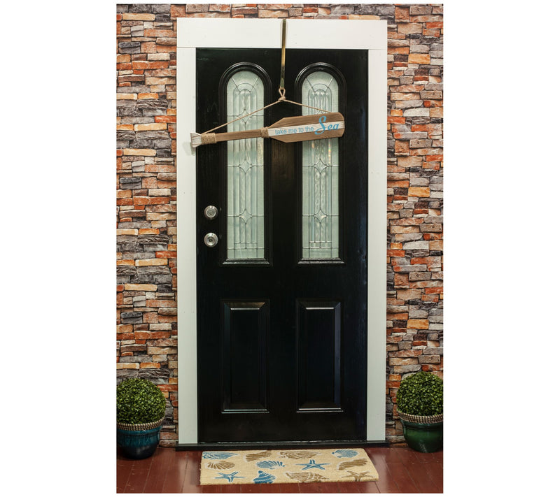 Seashells Doormat with PVC Backing — View 4