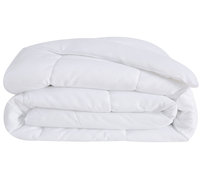 London Fog Embossed Dot Seersucker T/TXL Down Alt. Comforter — View 2