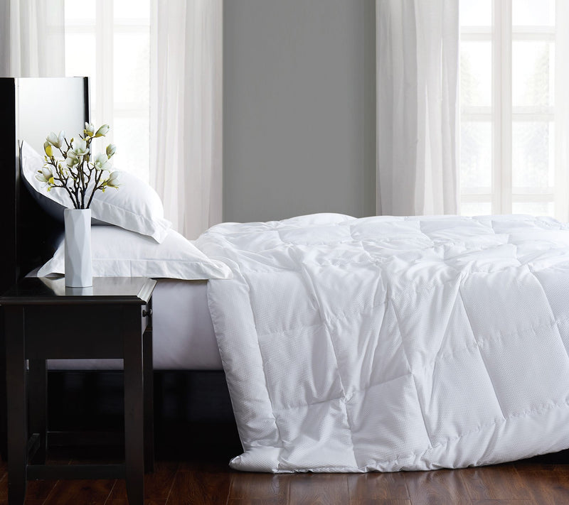 London Fog Embossed Dot Seersucker T/TXL Down Alt. Comforter — View 3