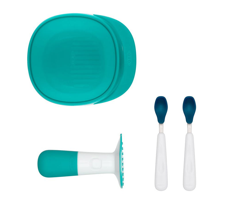 OXO Tot Food Masher and Feeding Spoon Set — Main view