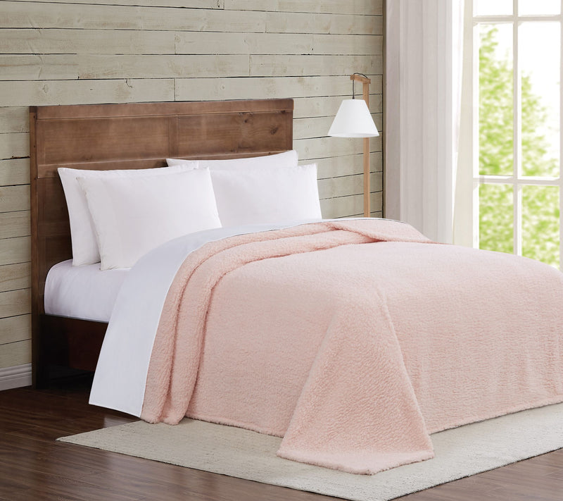 Brooklyn Loom Marshmallow Sherpa Twin XL Blanket — View 3
