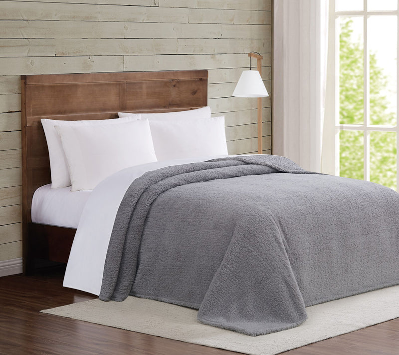 Brooklyn Loom Marshmallow Sherpa Twin XL Blanket — View 7