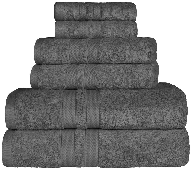 Superior Cotton 6-Piece Ultra-Plush Absorbent Towel Set — View 7
