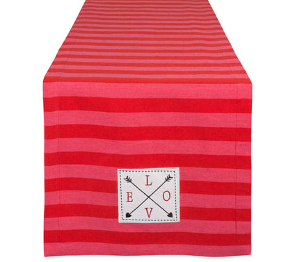 Design Imports 14" x 108" In Love Embellished Table Runner