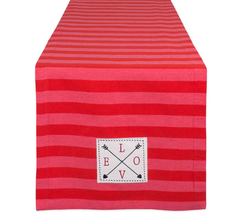 Design Imports 14" x 108" In Love Embellished Table Runner — Main view