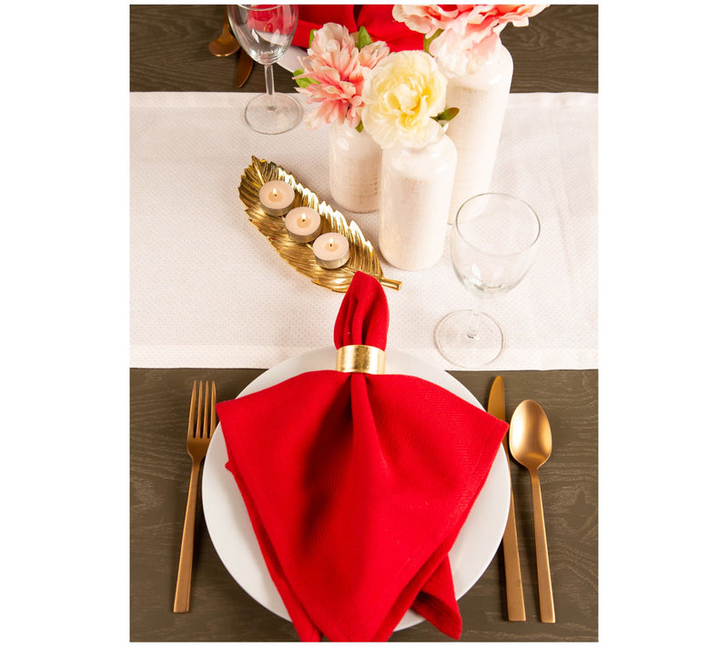 Design Imports 14" x 72" Bon Appetit Heart Print Table Runner — View 4