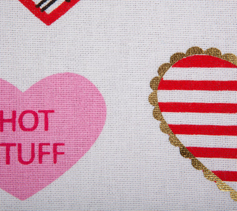 Design Imports 14" x 72" Sweet Hearts Print Table Runner — View 2