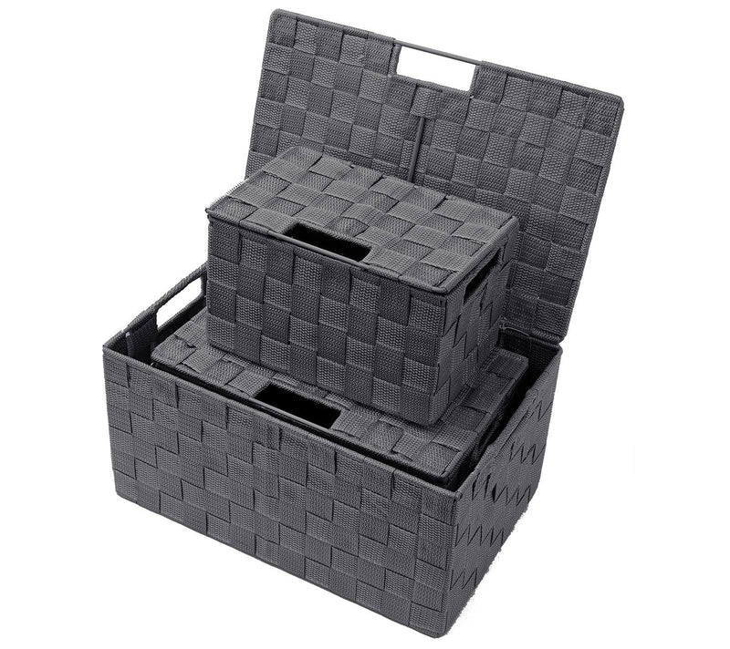 Sorbus Weave 3-Piece Stackable Basket Set — View 15