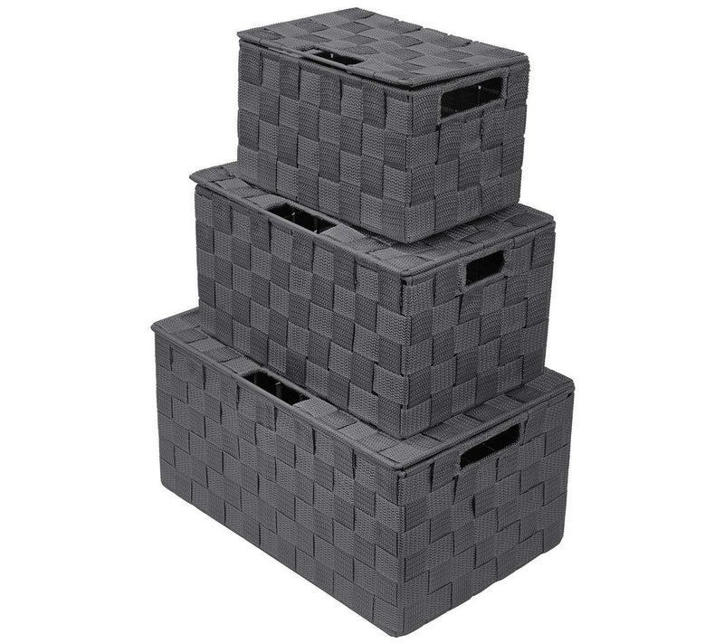 Sorbus Weave 3-Piece Stackable Basket Set — View 9