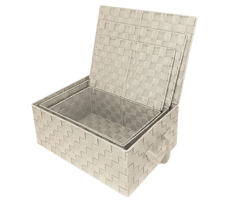 Sorbus Woven 3-Pack Storage Basket Set — View 15