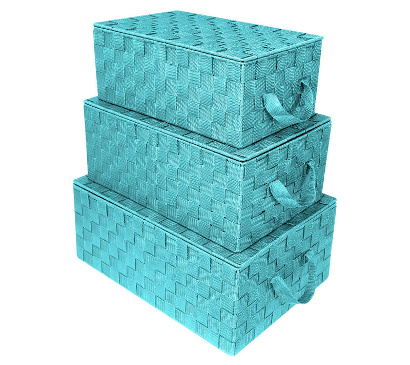 Sorbus Woven 3-Pack Storage Basket Set — View 3