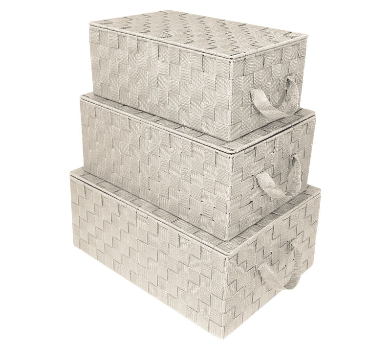 Sorbus Woven 3-Pack Storage Basket Set — View 5