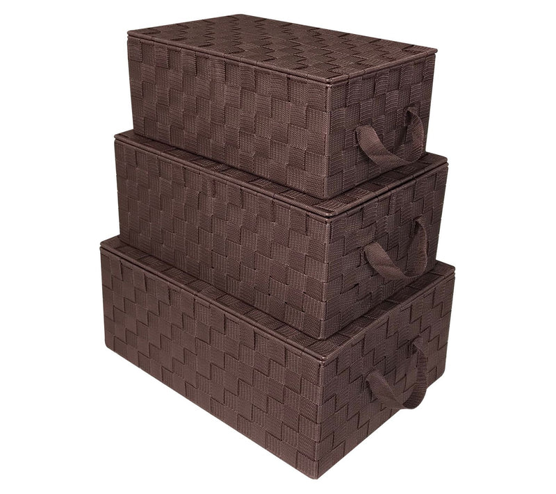 Sorbus Woven 3-Pack Storage Basket Set — View 9