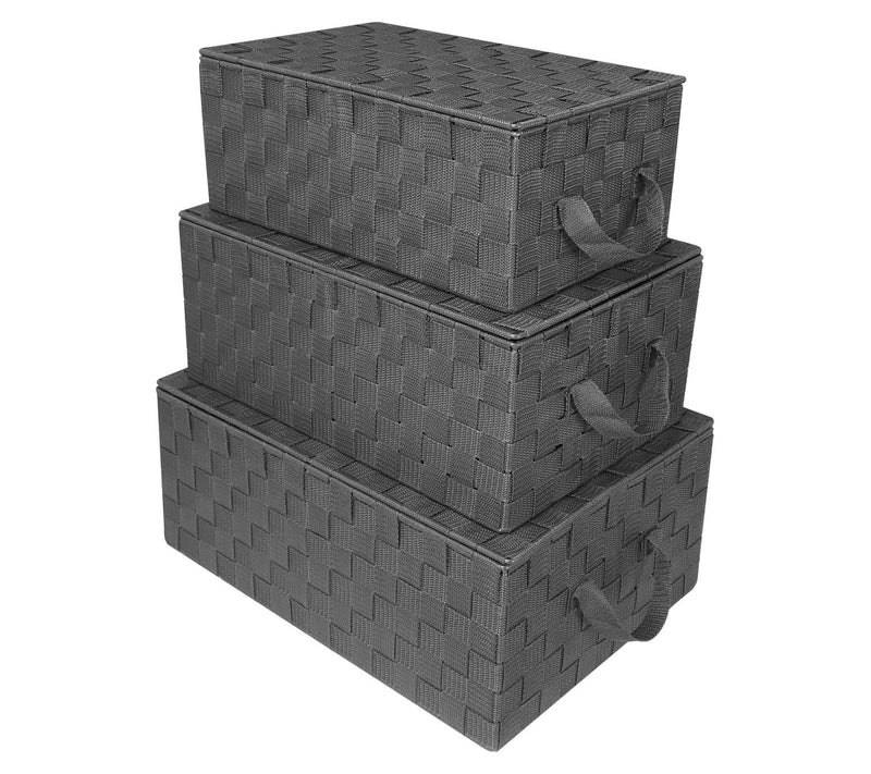 Sorbus Woven 3-Pack Storage Basket Set — View 11