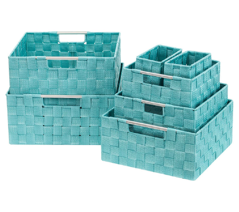 Sorbus Weave 7-Piece Basket Set — Main view