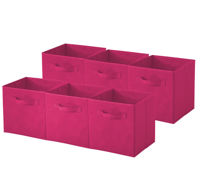 Sorbus 6-Pack Foldable Storage Cube Basket Binet — View 22