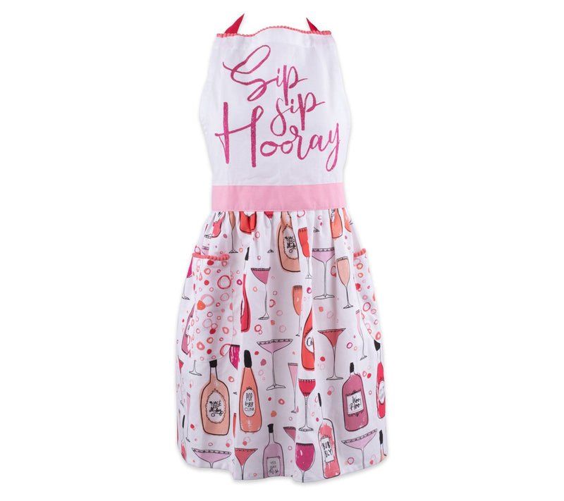 Design Imports Sip Sip Hooray Wine Apron — Main view
