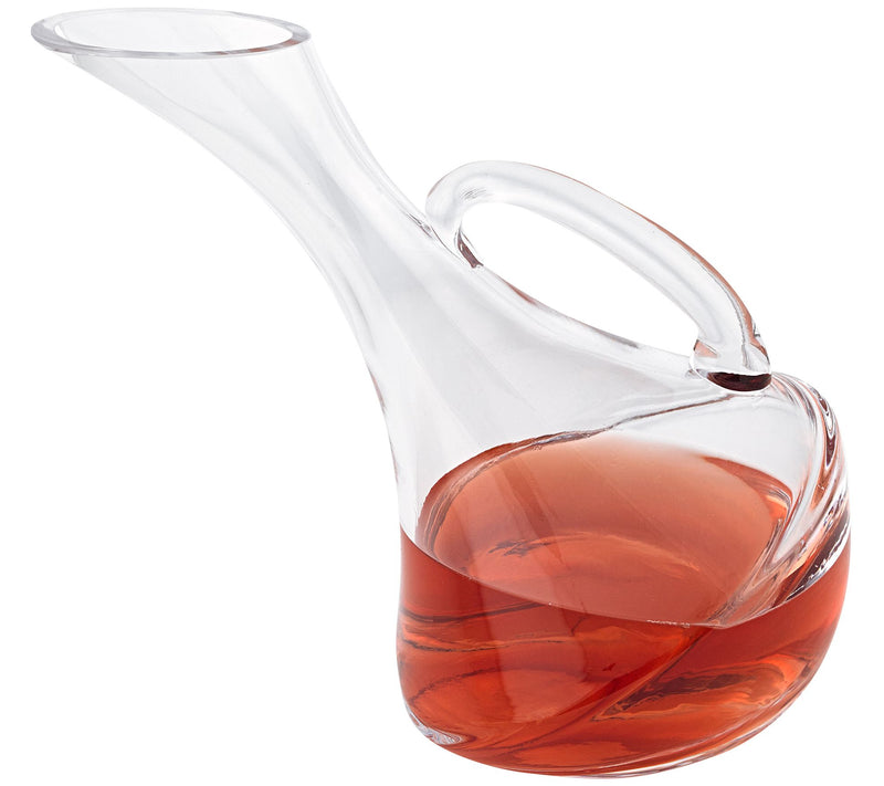 Badash Mouth-Blown Olivia Leaning Wine Carafe 32-oz — View 2
