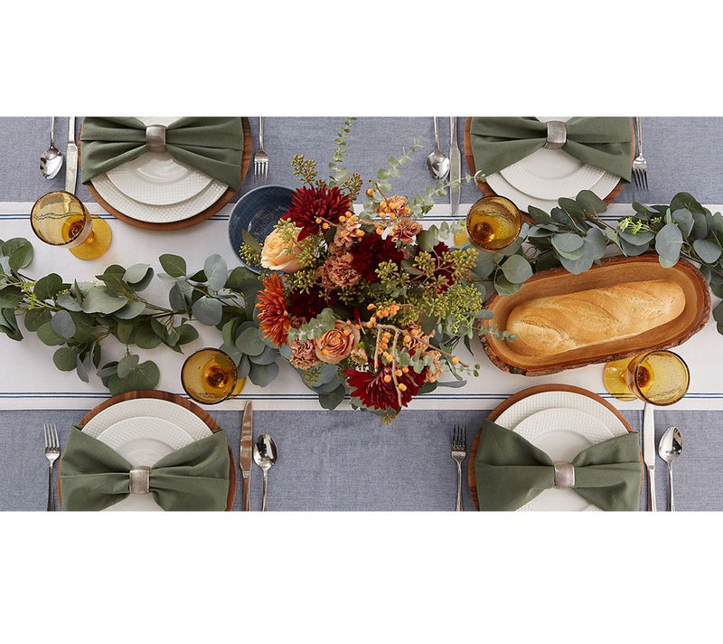 Design Imports Flower Garden Table Runner 14" x108" — View 4