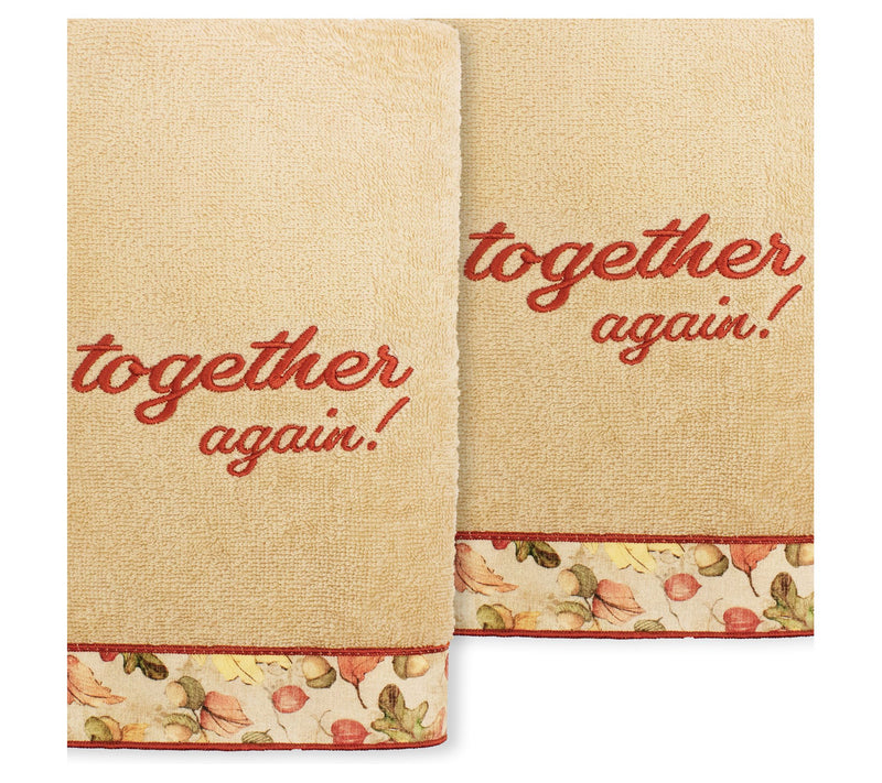 Linum Home Textiles Thanksgiving Together Again - Embroidered — Main view