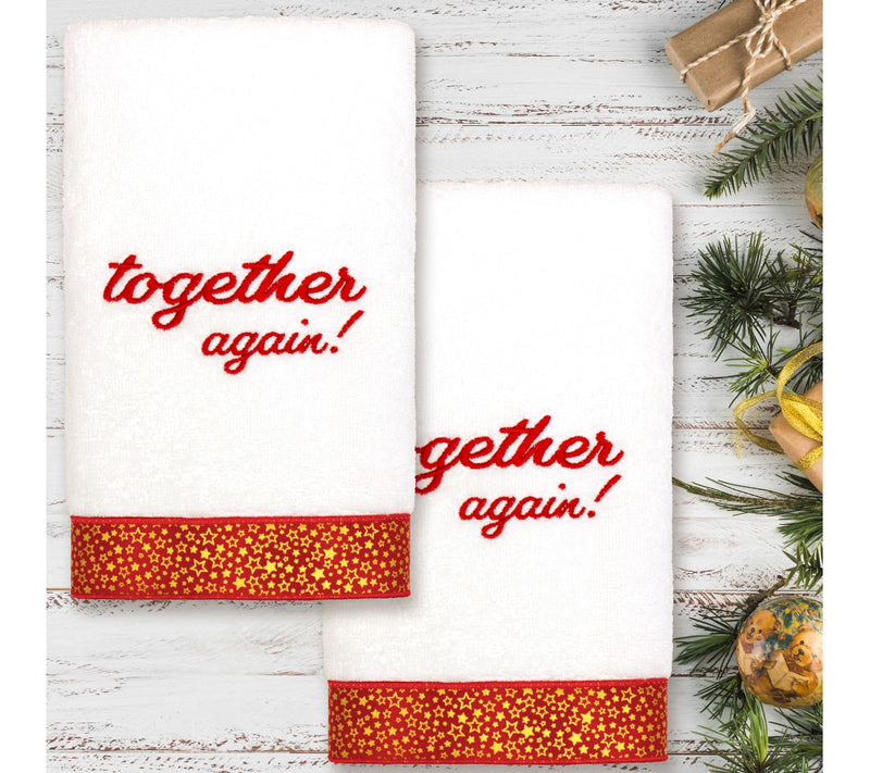 Linum Home Textiles CHRISTMAS TOGETHER AGAIN -mbroidered — View 6