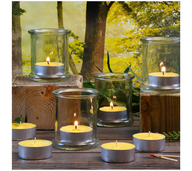 LumaBase Extra-Large Citronella Tea Light Candles - Set of 12 — View 5