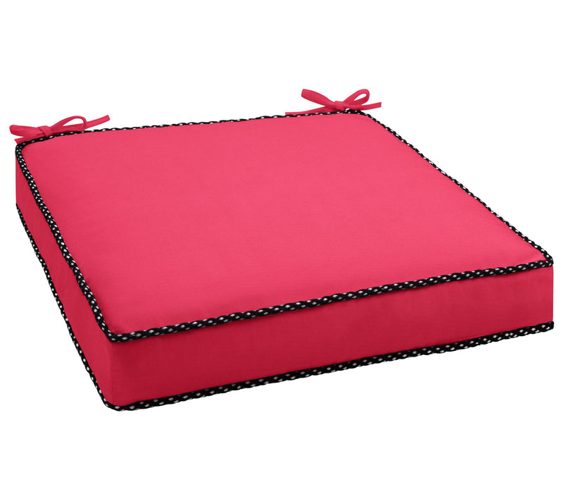 Sunbrella Indoor/Outdoor 19" Chair Cushion, Braided Cord — View 11