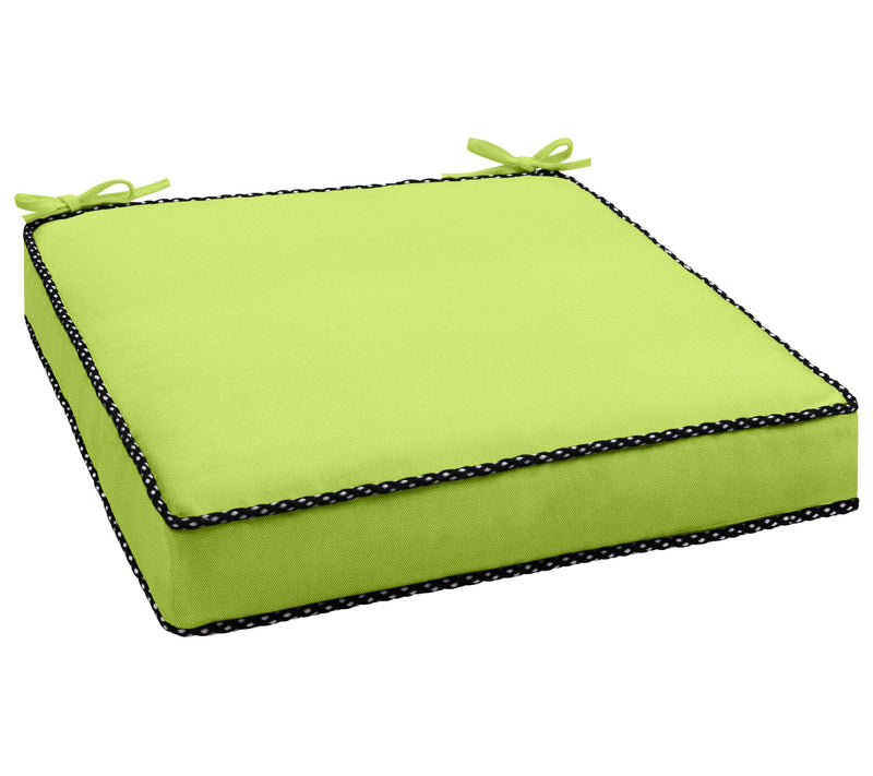 Sunbrella Indoor/Outdoor 19" Chair Cushion, Braided Cord — View 13