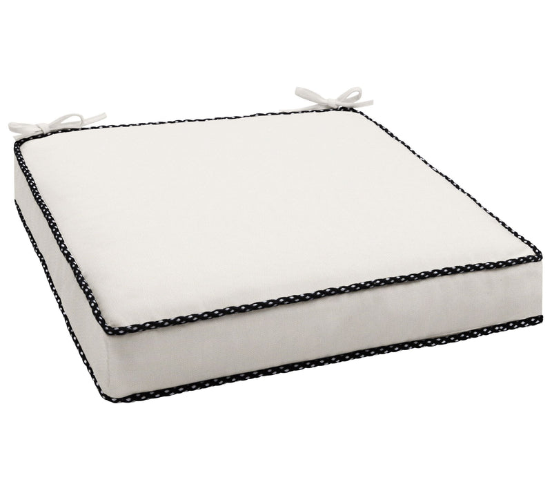 Sunbrella Indoor/Outdoor 19" Chair Cushion, Braided Cord — View 17