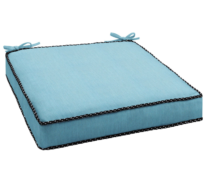 Sunbrella Indoor/Outdoor 19" Chair Cushion, Braided Cord — View 9